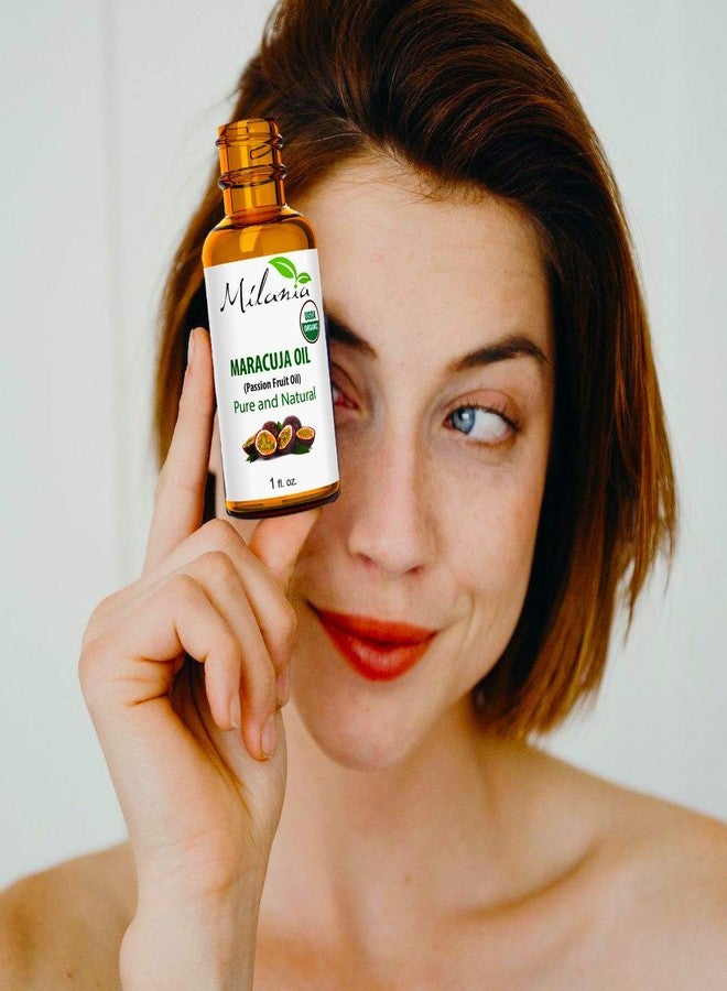 MILANIA Premium Organic Maracuja Oil. Pure Virgin Passion Fruit Oil, 1 fl. oz Cold-Pressed Extracted Aceite de Marula Unrefined - Image 4