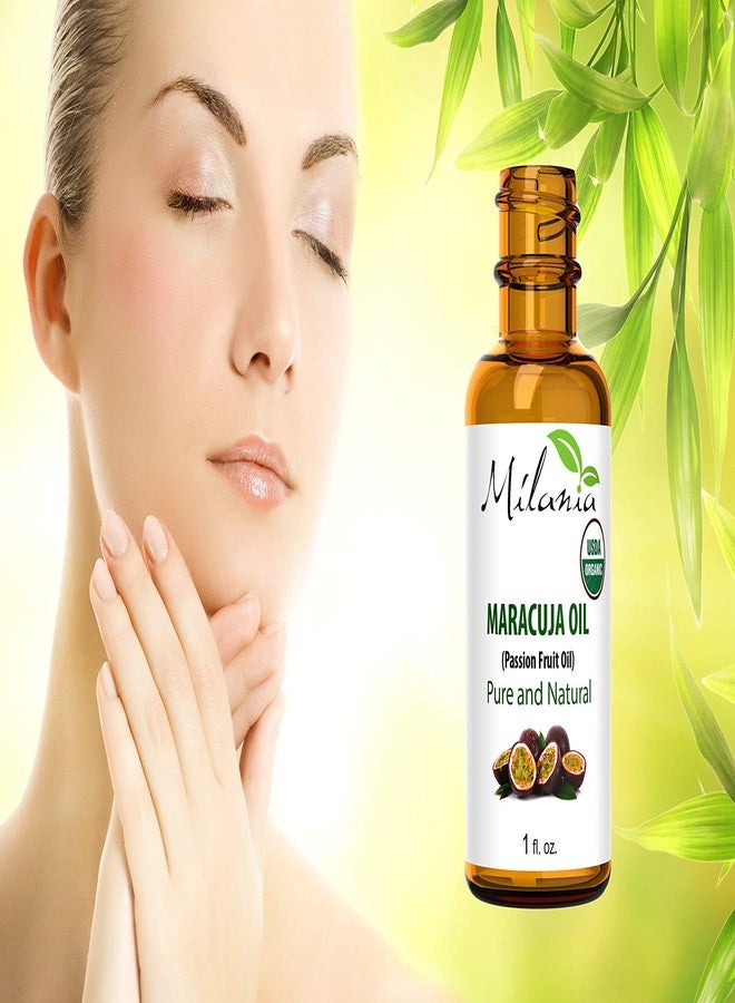 MILANIA Premium Organic Maracuja Oil. Pure Virgin Passion Fruit Oil, 1 fl. oz Cold-Pressed Extracted Aceite de Marula Unrefined - Image 3