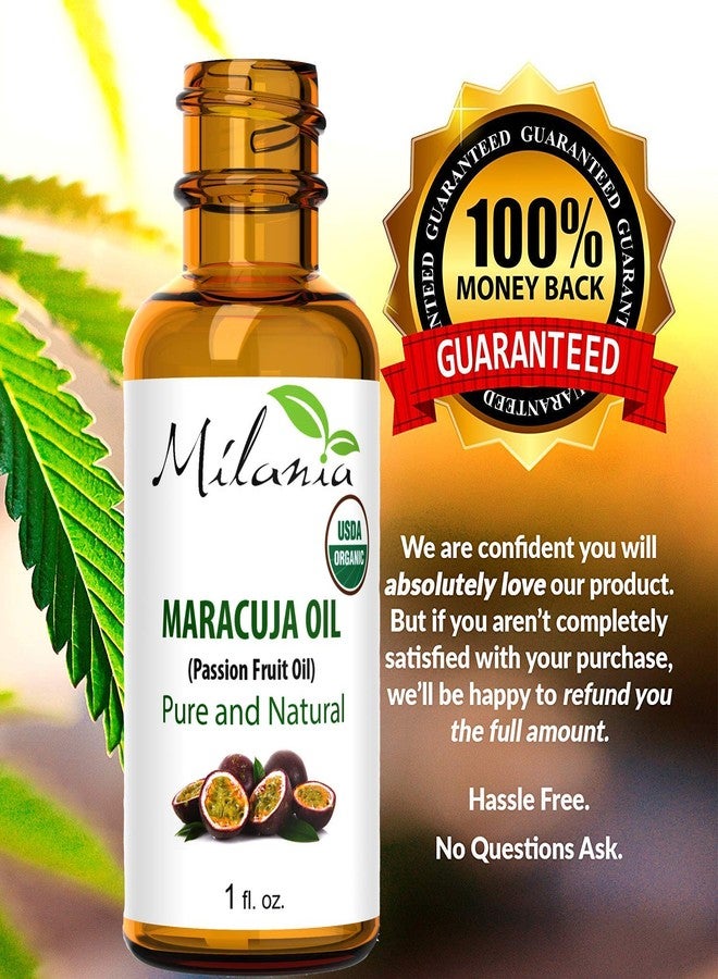 MILANIA Premium Organic Maracuja Oil. Pure Virgin Passion Fruit Oil, 1 fl. oz Cold-Pressed Extracted Aceite de Marula Unrefined - Image 2
