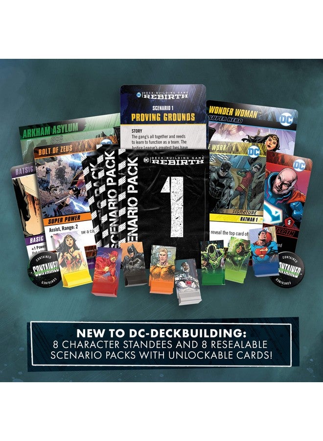 CRYPTOZOIC ENTERTAINMENT DC Deck Building Game: Rebirth - Multiple Campaign Scenarious with Unique Gameplay and Cards - Features Iconic DC Universe Location - Compatible with Other DC Deck-Building Game Series - Image 3