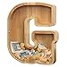 AORCMITN Extra Large Wooden Letter Coin Piggy Bank for Boys Girls Kids Toddler Alphabet G Money Bank InitialG12 - Image 2