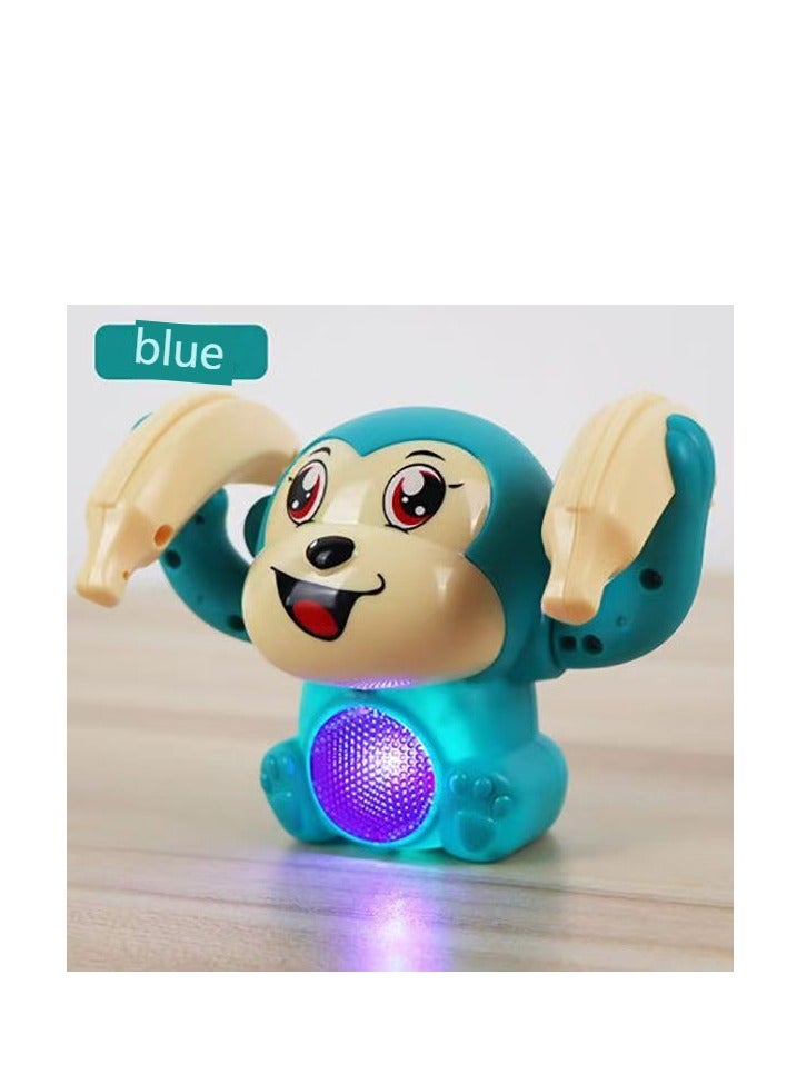 Children's rolling monkey electric voice controlled luminous toy, a small monkey that can flip and somersault, babies practice crawling with their heads up - Image 2
