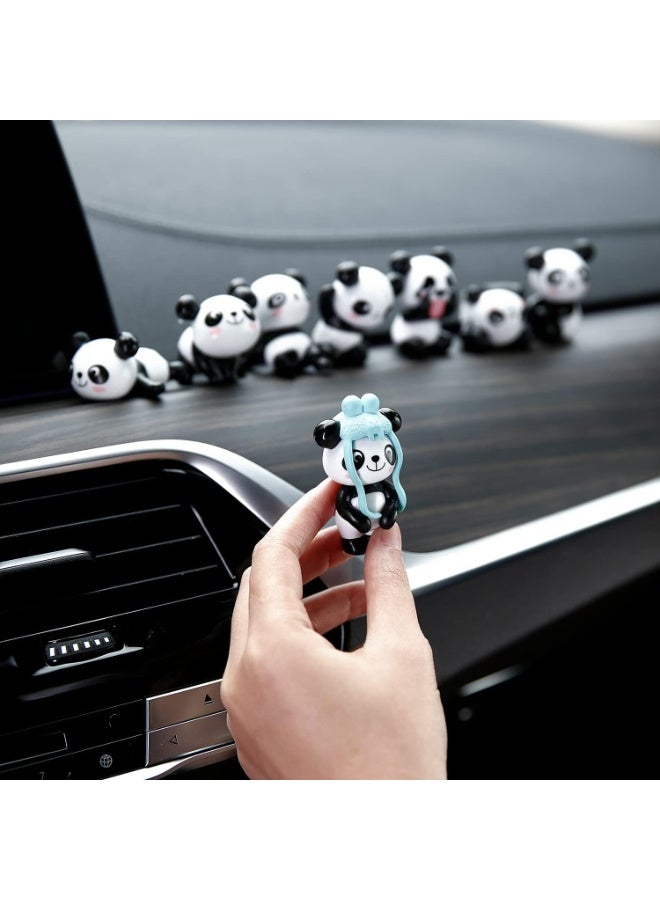 Bukela 8 Pieces Of Mini Panda Car Interior Decoration, Long-lasting Fragrance, Creative Car Interior Decoration - Image 2