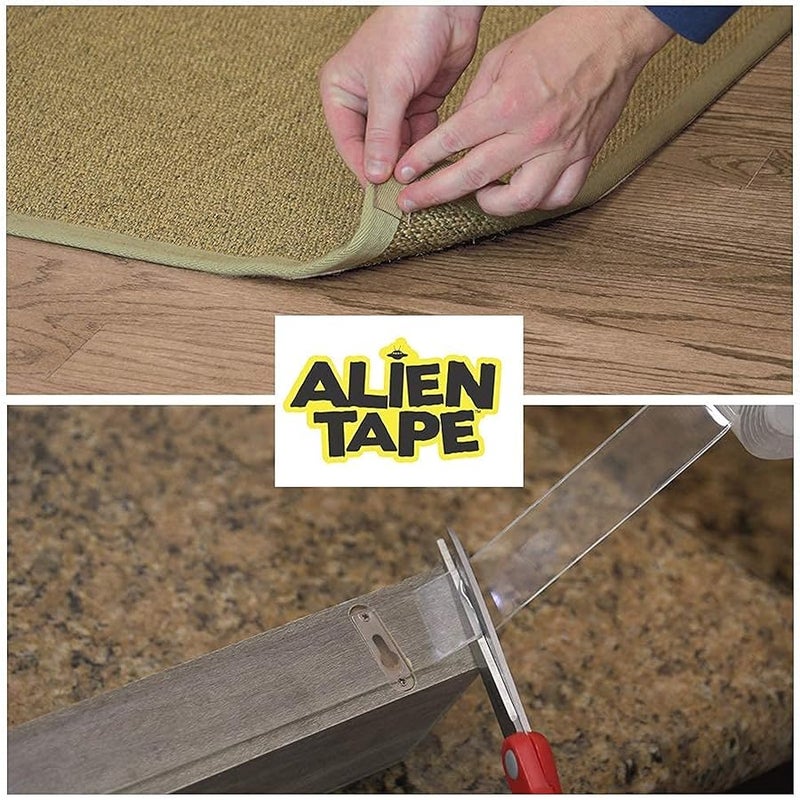 ALIEN TAPE Bell+Howell Alientape Nano Double Sided Tape, Removable Adhesive Multipurpose Transparent Mounting Tape Washable Strong Sticky Resistant Mat Photo Frame Poster Decoration As Seen On Tv( - Image 3