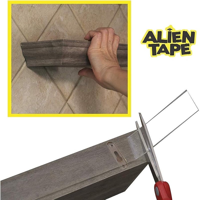 ALIEN TAPE Bell+Howell Alientape Nano Double Sided Tape, Removable Adhesive Multipurpose Transparent Mounting Tape Washable Strong Sticky Resistant Mat Photo Frame Poster Decoration As Seen On Tv( - Image 4