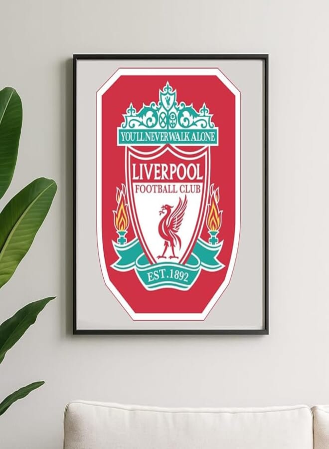 Liverpool English FC Logo Wooden Wall Art (Without Frame)