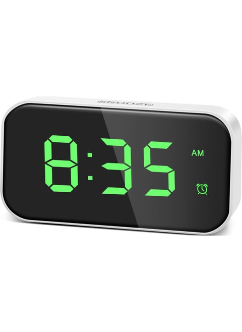 LED Alarm Clock Digital Table Clock Electronic Clock (Green Font) (From Abroad)