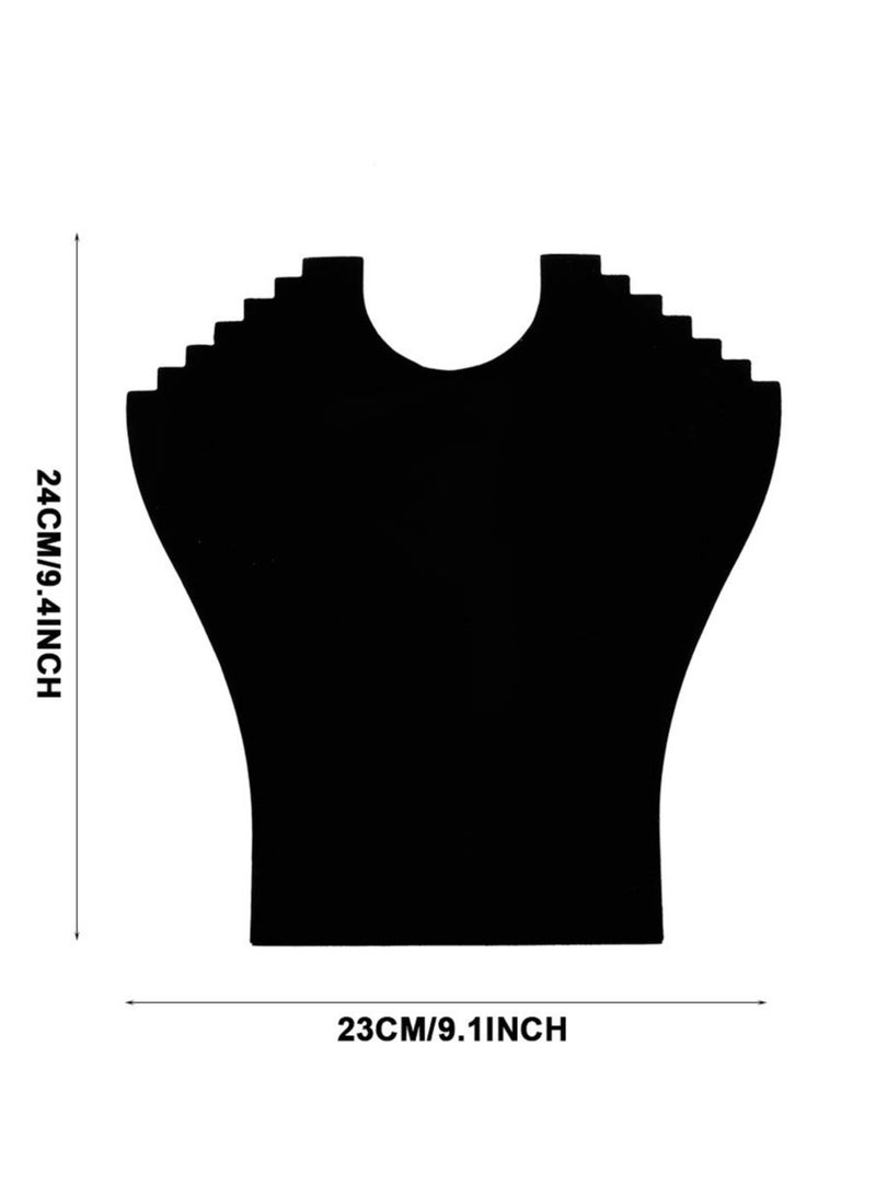 SOLARAE Necklace Display Stand, Flannel Pendant Jewelry Organizer Stand Easel Hanging Holder with 6 Notches for Chains, Bracelets - Image 5