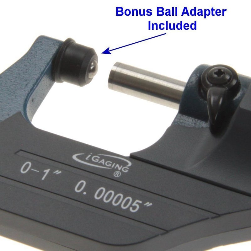 iGaging Digital Micrometer w Data Output 4-5"/0.00005"/0.001mm - Image 3