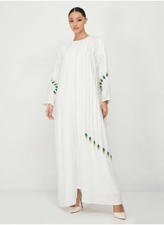 Rosette Abaya Abaya Embroidered With Belt  - Image 4
