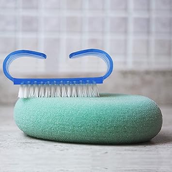 TRIXES Nail Brush 3 Pcs Plastic Clean Brush Hand Scrubbing Cleaning Brush with Translucent Plastic Handle Body for Cleaning Nails Pink Purple and Blue - Image 5