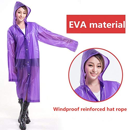 Visions India Unisex Long Length Rain Coat (Evaraincoat, Purple, Free Size) - Image 2