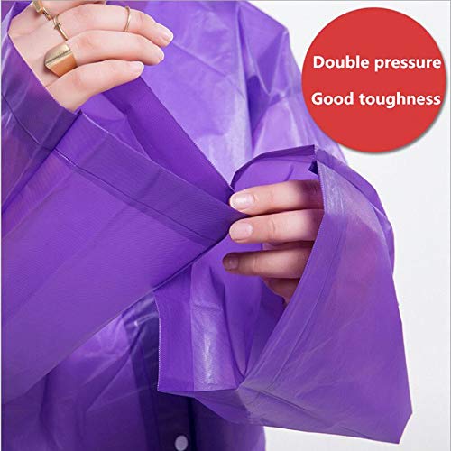Visions India Unisex Long Length Rain Coat (Evaraincoat, Purple, Free Size) - Image 5