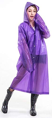 Visions India Unisex Long Length Rain Coat (Evaraincoat, Purple, Free Size) - Image 3