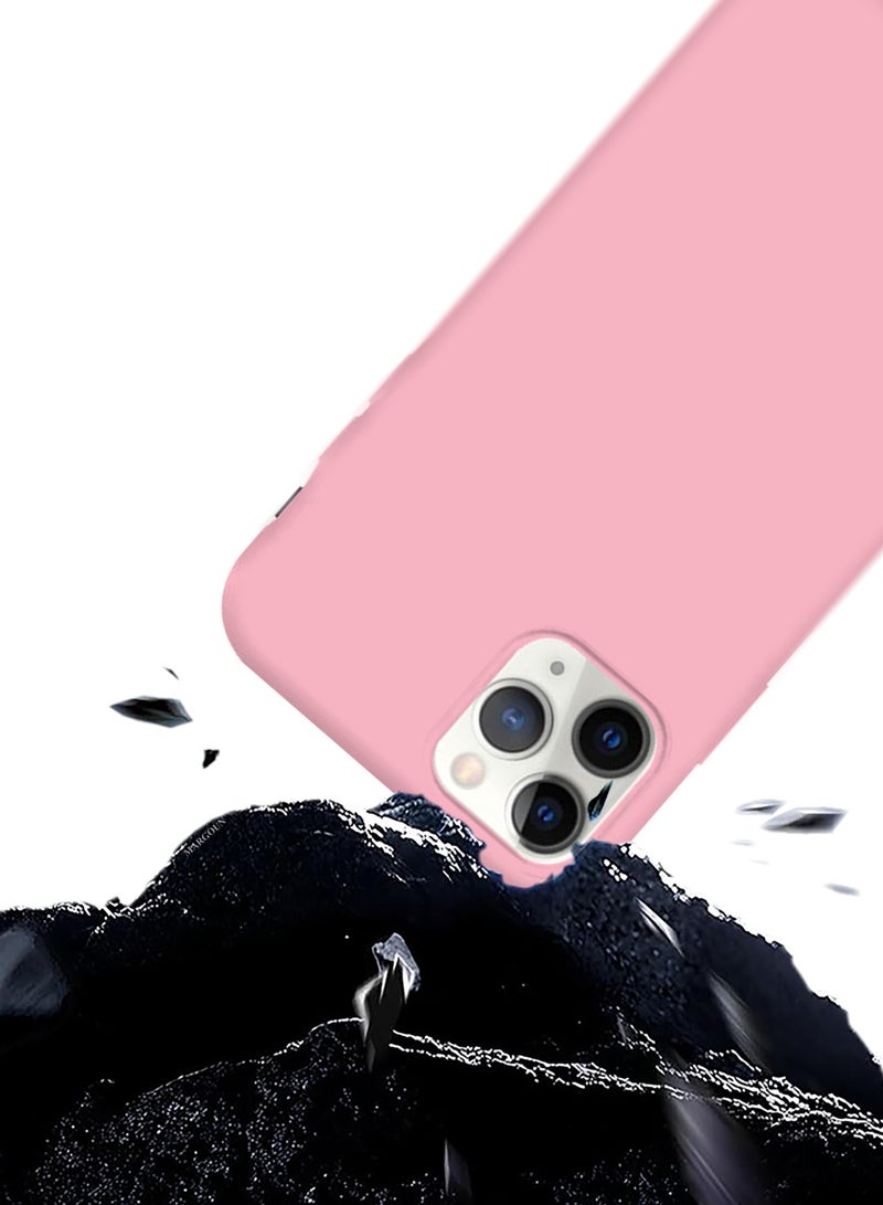 CATANES Soft Silky Silicone Case Cover for Apple iPhone 11 Pro - Full Body Protection - Pink - Image 4
