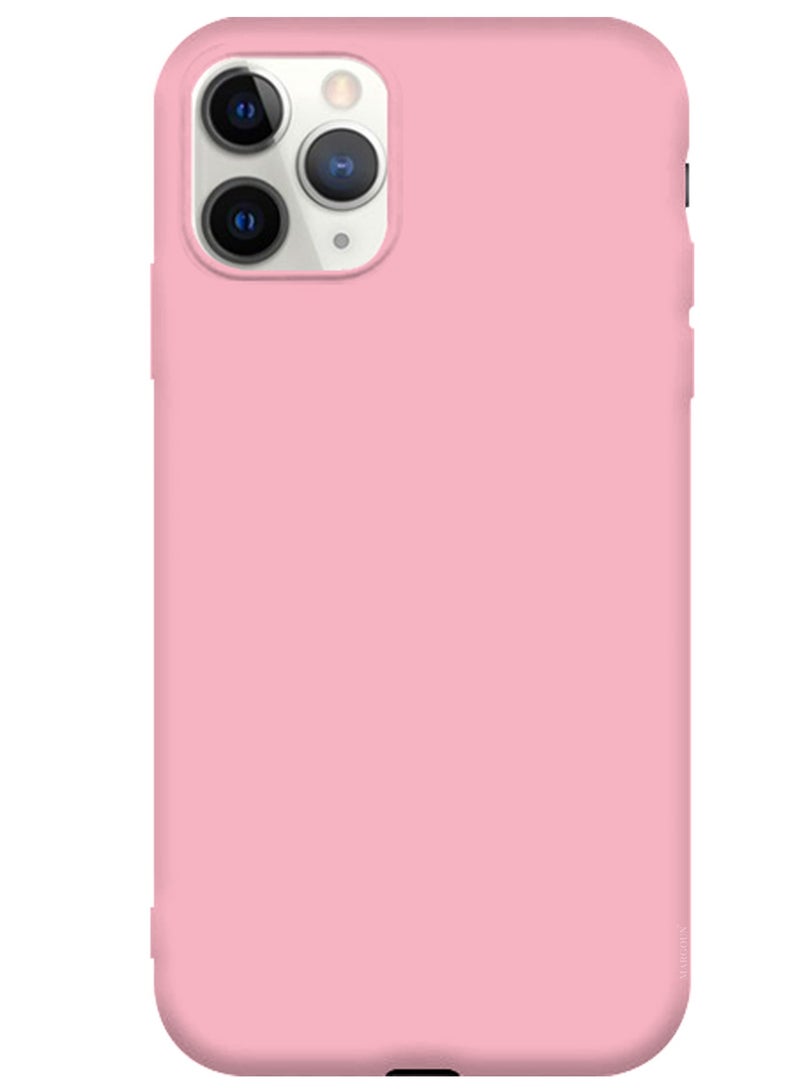 CATANES Soft Silky Silicone Case Cover for Apple iPhone 11 Pro - Full Body Protection - Pink - Image 2
