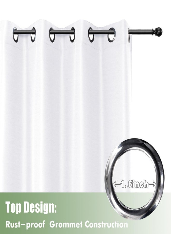 HolidayIdeas Outdoor Curtains for Patio Waterproof, 6 Panels - 54x84 Inches - Weatherproof Privacy Outsides Curtains for Cabana Porch Pergola, Sunlight & UV Blocking (White, Grommet Top) - Image 4