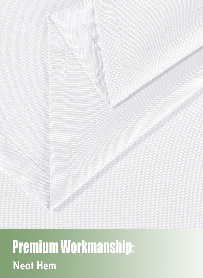 HolidayIdeas Outdoor Curtains for Patio Waterproof, 6 Panels - 54x84 Inches - Weatherproof Privacy Outsides Curtains for Cabana Porch Pergola, Sunlight & UV Blocking (White, Grommet Top) - Image 5