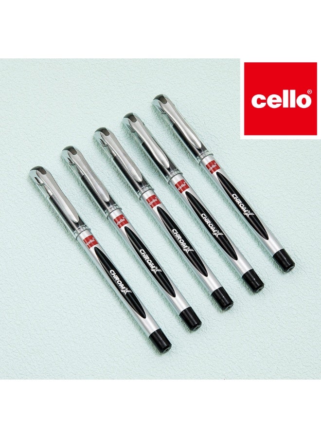 Cello 10 Pack Black Ballpoint Pens, Fine Tip, Smooth Writing, Quick Dry, Ideal for Office, School, Students, and Back-to-School Supplies - Image 2