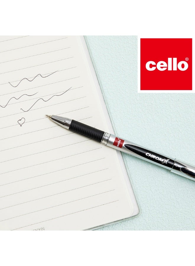 Cello 10 Pack Black Ballpoint Pens, Fine Tip, Smooth Writing, Quick Dry, Ideal for Office, School, Students, and Back-to-School Supplies - Image 4