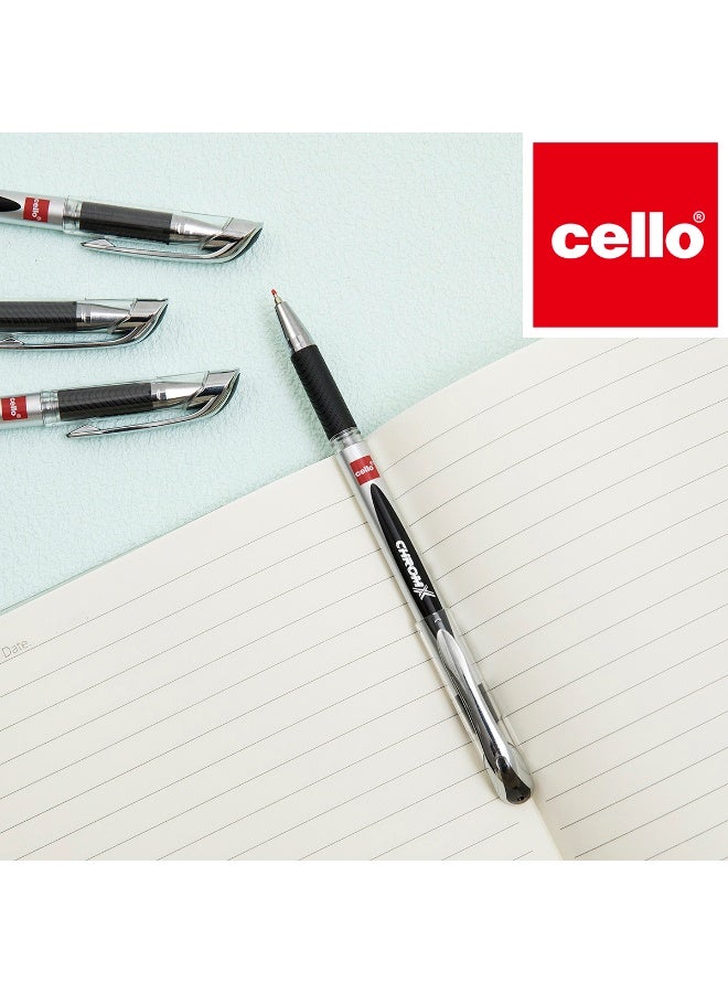 Cello 10 Pack Black Ballpoint Pens, Fine Tip, Smooth Writing, Quick Dry, Ideal for Office, School, Students, and Back-to-School Supplies - Image 5