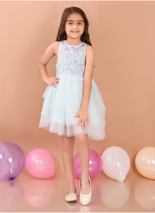 LILPICKS Sequin Partywear Dress 