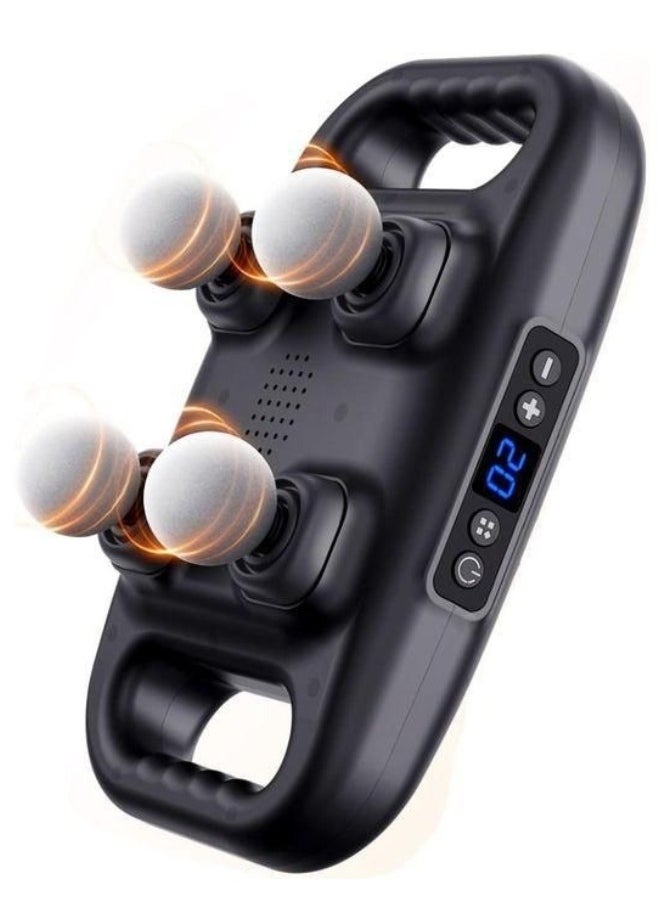 Generic 4 Head Muscle Massager, Percussion Cordless Vibration Relaxation Handheld Deep Tissue Massage with 6 Modes for Back, Shoulders, and Thighs  - Image 1