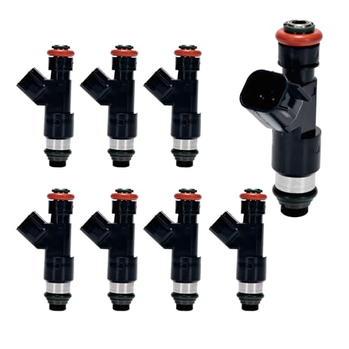 Gautory Fuel Injectors Compatible with Chevy 2007-2009 Tahoe Avalanche Express Suburban Silverado 1500, for GMC 2007-2009 Yukon Savana Sierra 1500 5.3L Flex Replace 12594512 2172436 FJ977 Set of 8 - Image 1