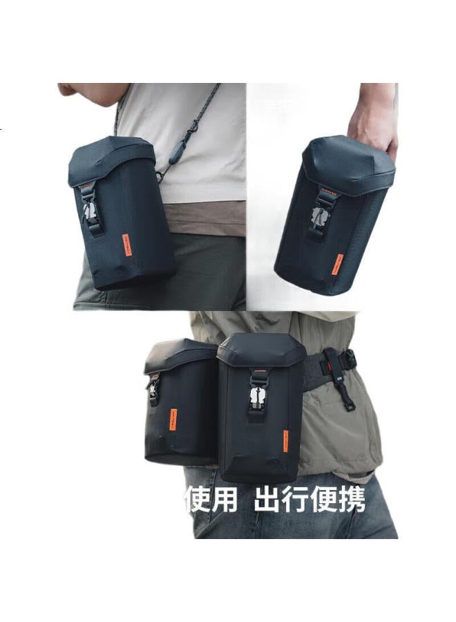 PGYTECH Pgytech Lens Bag, Camera Lens Case, Storage Bag, Dandelion Lens Tube, Telephoto Lens Protective Cover, Bucket Bag, Suitable For Fuji, Canon, Nikon Lenses, Storage, Can Be Worn On Waist Or Shoulder, L Size - Image 1