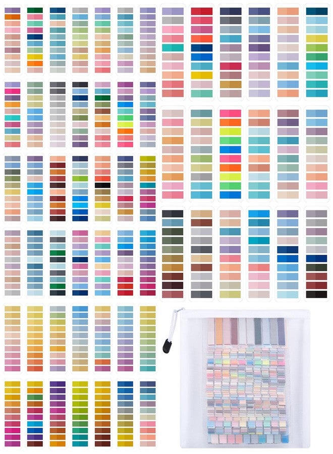 ReliThick 12000 Pcs Sticky Tabs for Books Transparent Sticky Notes with Storage Bag Multicolored Annotation Tabs Writable Page Markers Book Flags Strip for Annotating Reading Supplies Bookish Gift - Image 1