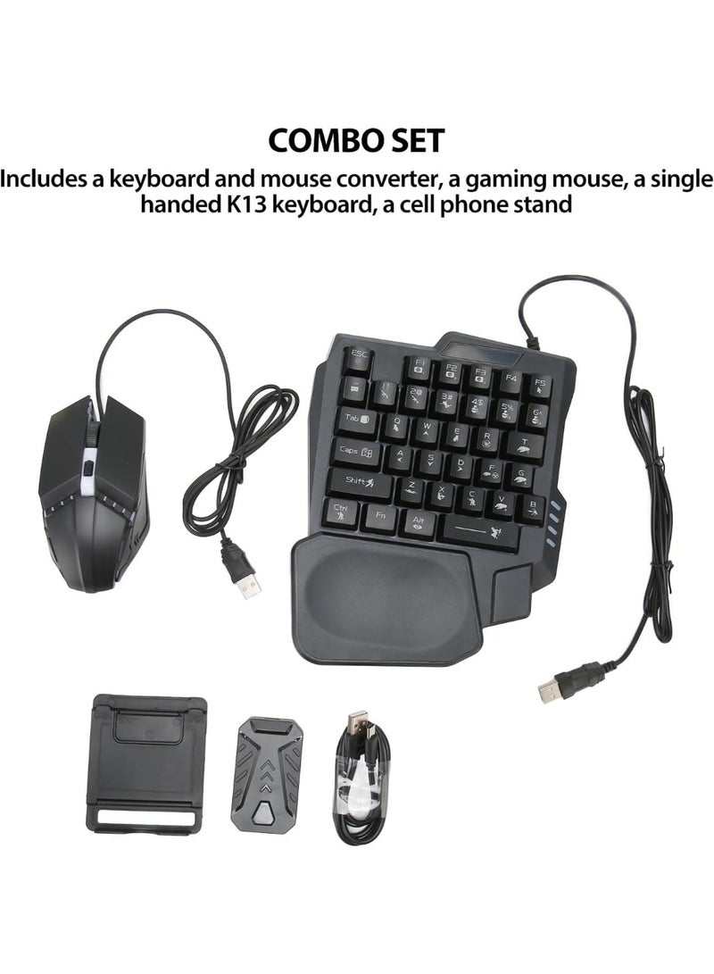 BORTONY 4-in-1 Mobile Gaming Set One-Hand Keyboard Gamepad Controller Mouse & Converter Model Mix Lite+ for Android No Lag PC-Like Gaming Feel on Android - Image 2