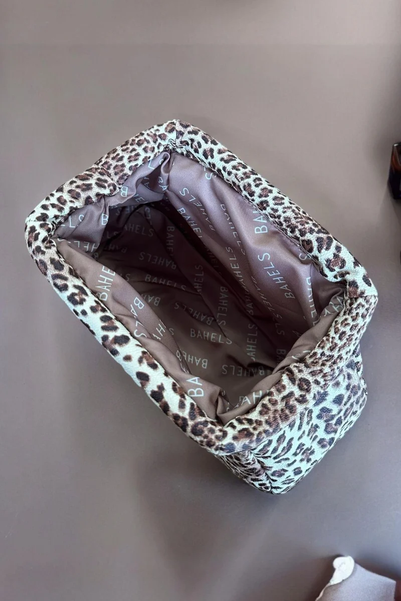 Bahels Women's Leopard Vip Clutch Portfolio Bag