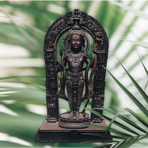 SAF paintings Ram Lalla MDF Cutout of Ram Lalla Statue in Ayodhya Mandir (2D), Idol Home Decor, Divine Gifts, Big Size Ram Lalla Statue 8 inch x 5 inch - Image 5