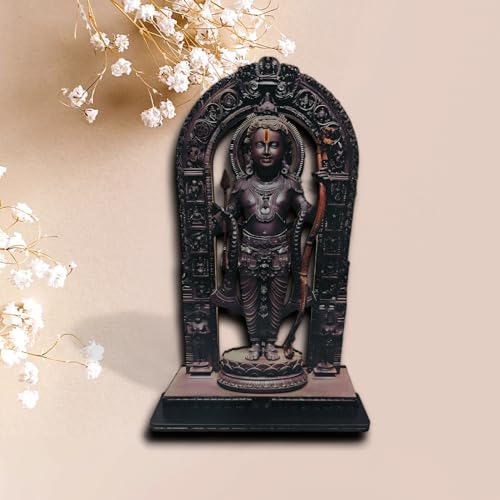 SAF paintings Ram Lalla MDF Cutout of Ram Lalla Statue in Ayodhya Mandir (2D), Idol Home Decor, Divine Gifts, Big Size Ram Lalla Statue 8 inch x 5 inch - Image 3