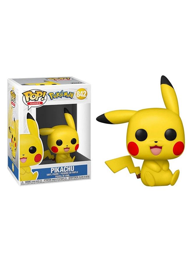 Funko بوب بوب! ألعاب: بوكيمون بيكاتشو (جالس) 3.75 بوصة متعدد الألوان 56307 - Image 4