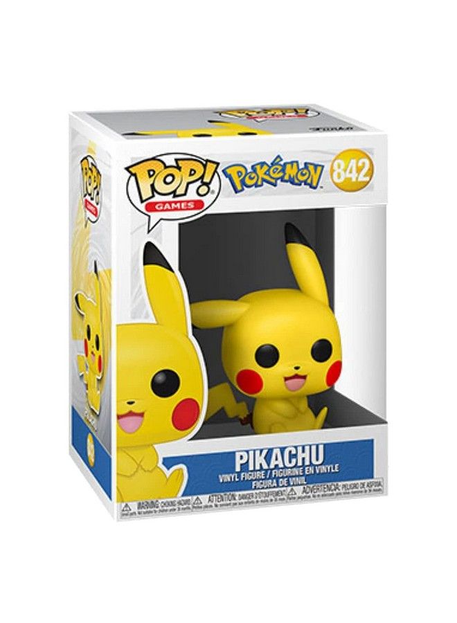 Funko بوب بوب! ألعاب: بوكيمون بيكاتشو (جالس) 3.75 بوصة متعدد الألوان 56307 - Image 3