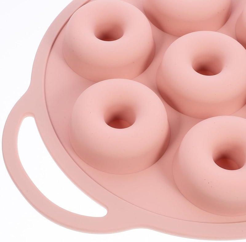 IMIKEYA Silicone Donut Baking Pan Non-stick Donut Mold Cake Making Tool Nordic Color Heat-resistant DIY Bakeware for Home Kitchen - Image 3