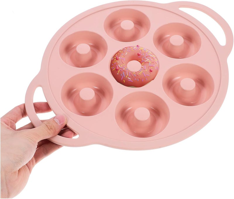 IMIKEYA Silicone Donut Baking Pan Non-stick Donut Mold Cake Making Tool Nordic Color Heat-resistant DIY Bakeware for Home Kitchen - Image 4