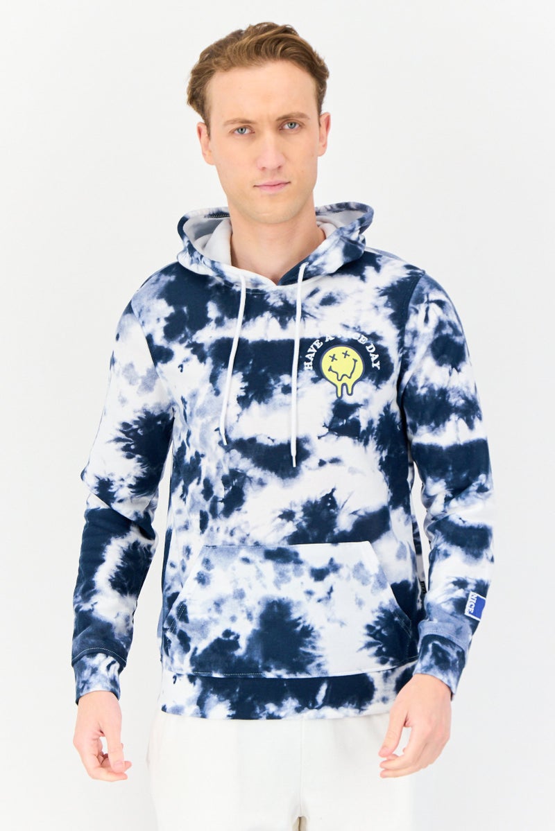 Originals by Brooklyn Cloth Men Hooded Tie Dye Long Sleeve Sweatshirts, Multicolor  - Image 1