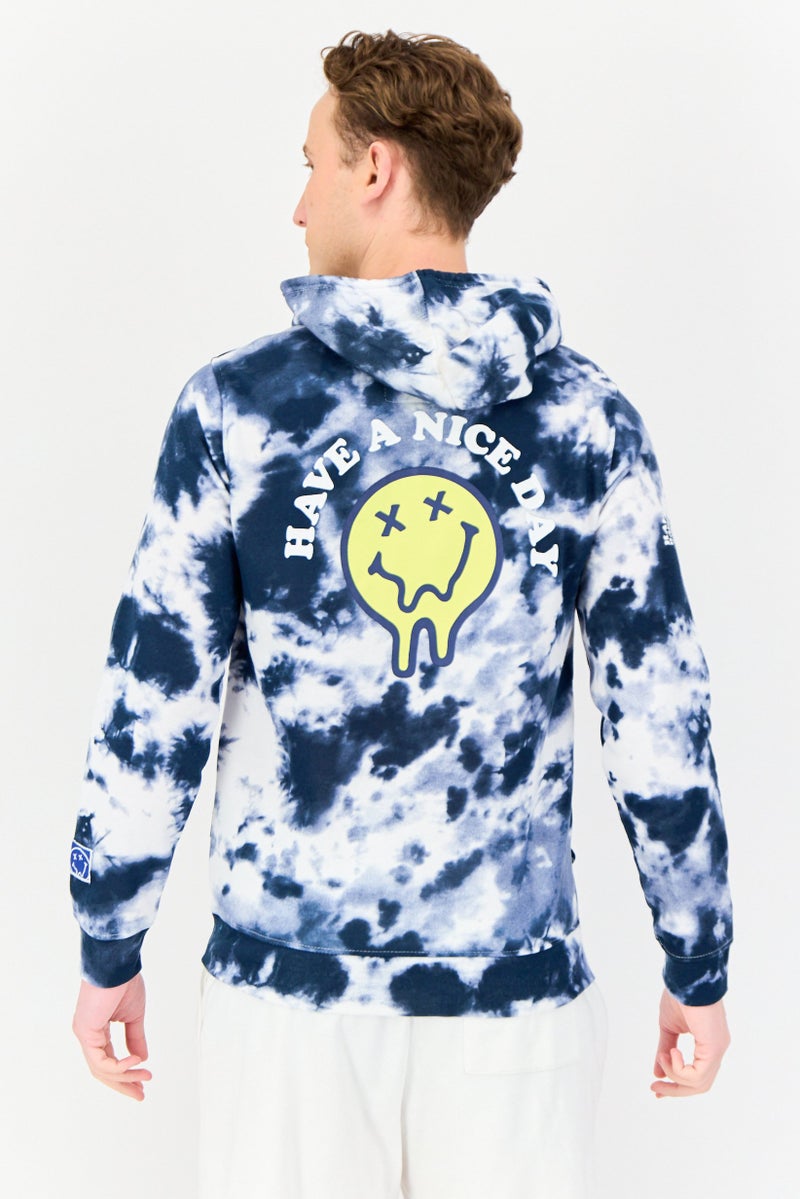 Originals by Brooklyn Cloth Men Hooded Tie Dye Long Sleeve Sweatshirts, Multicolor  - Image 3