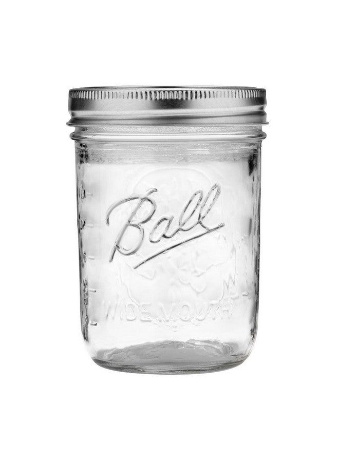 Ball Ball Wide Mouth Glass Mason Jars with Lids and Bands, Used for Canning, Pickling, Juice, Jam, Jelly, Pint Size 16 Ounce (Pack of 3)  - Image 3
