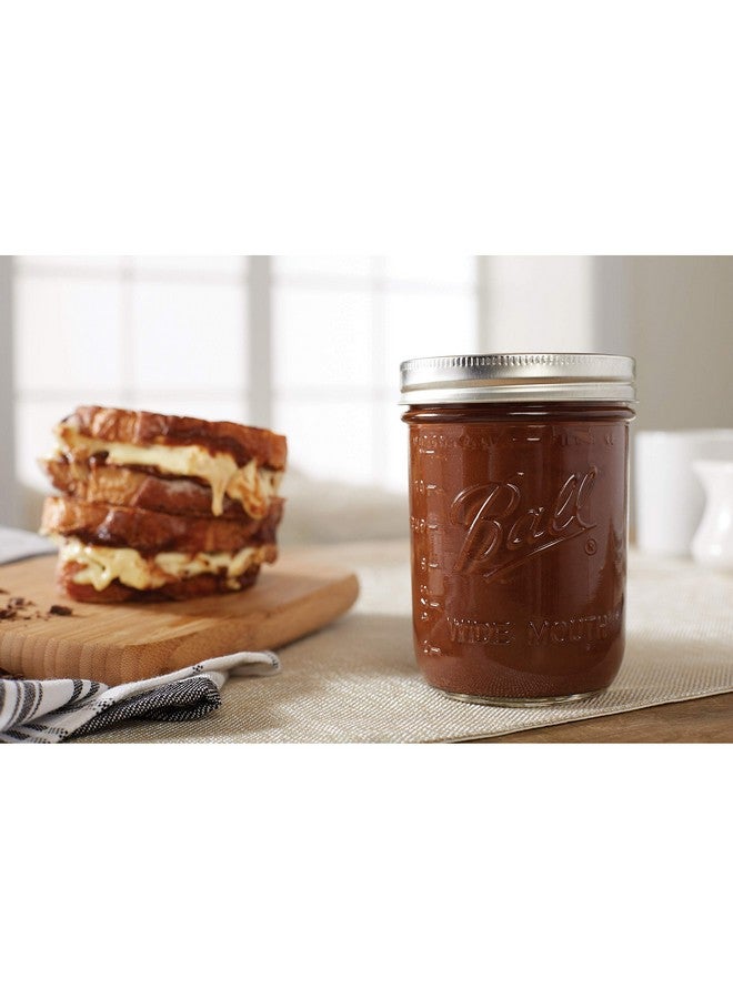 Ball Ball Wide Mouth Glass Mason Jars with Lids and Bands, Used for Canning, Pickling, Juice, Jam, Jelly, Pint Size 16 Ounce (Pack of 3)  - Image 4
