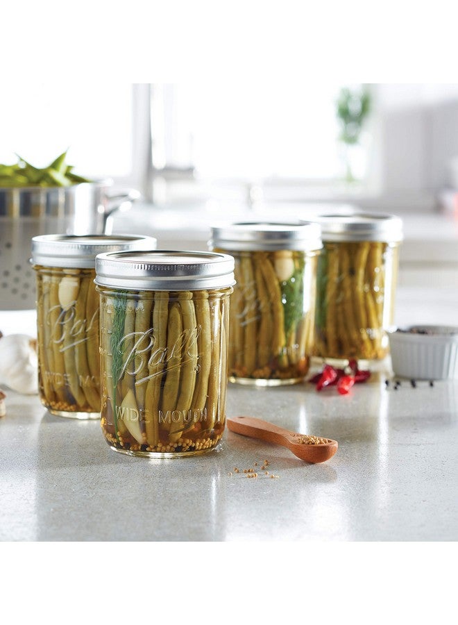 Ball Ball Wide Mouth Glass Mason Jars with Lids and Bands, Used for Canning, Pickling, Juice, Jam, Jelly, Pint Size 16 Ounce (Pack of 3)  - Image 2