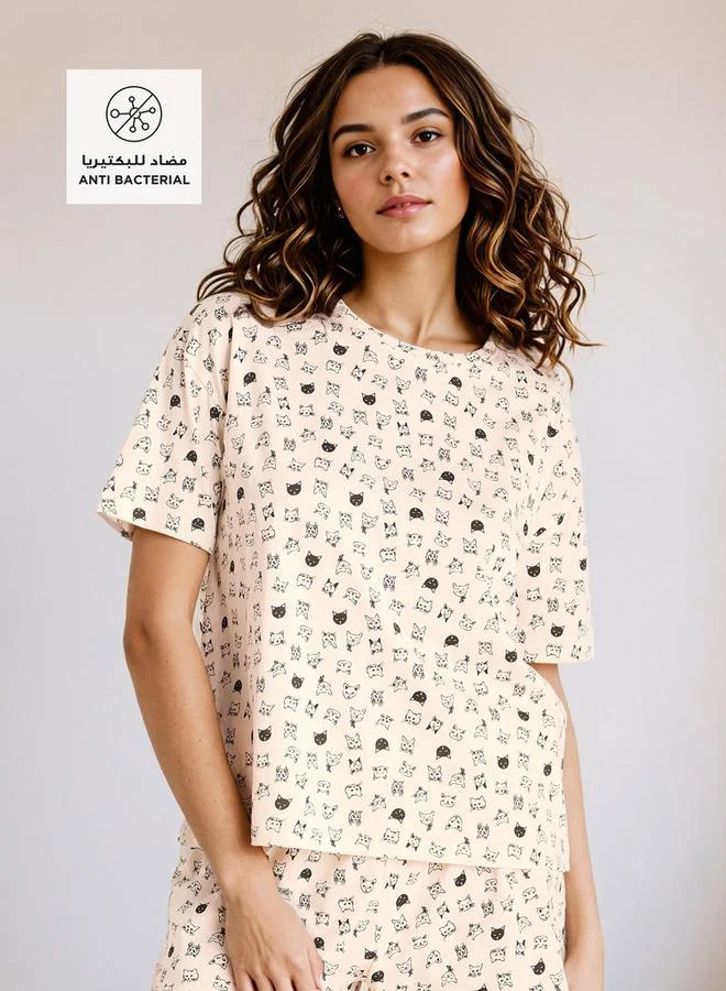 سبلاش فيڤ All-Over Print T-shirt and Shorts Set