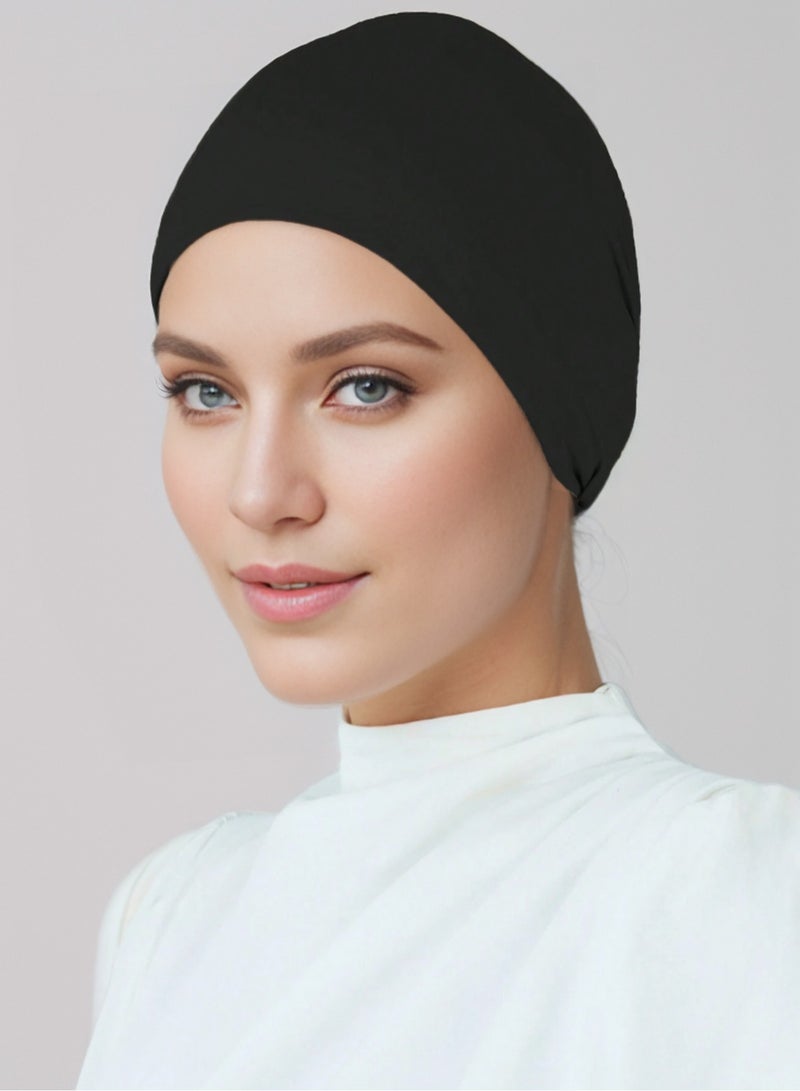 Women Hijab Head Cover Sport Undercap Women Anti-Slip Sweat-Absorbent Wide Brim Turban Hat  Wear Women Abaya Accessories  - Image 3