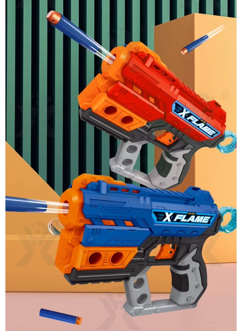 Foam Blaster Gun Toy With 8 Bullets - Blue - Image 4