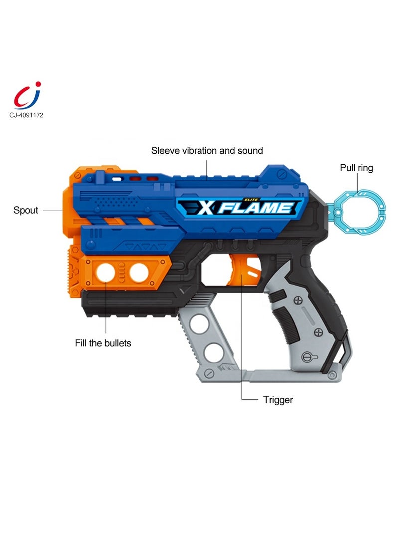 Foam Blaster Gun Toy With 8 Bullets - Blue - Image 3