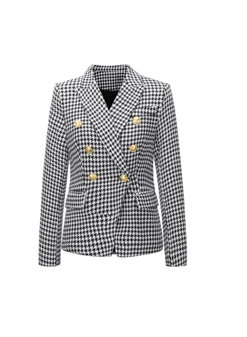 KUYING New Fashion Short Double Breasted Suit Coat - Image 1