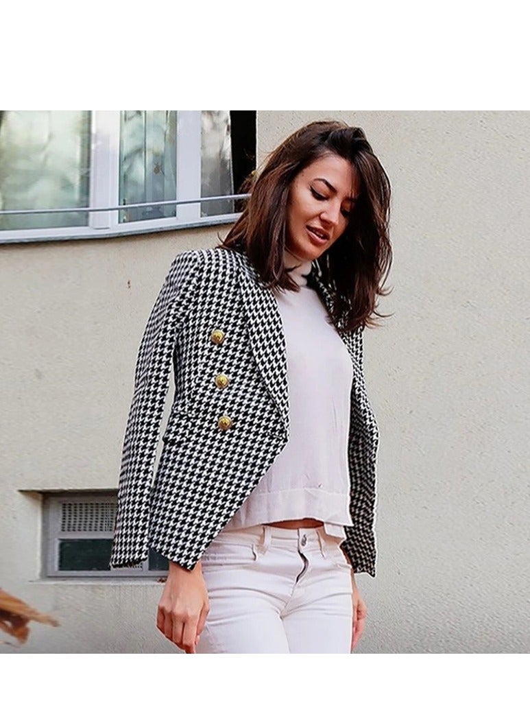 KUYING New Fashion Short Double Breasted Suit Coat - Image 2