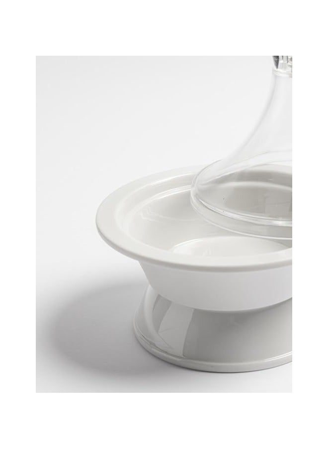 Master Gold Serving Dates & Fruits & Folk Food Dish Made Of Premium Melamine & Safe Healthy With Clear Cover From Unbreakable Acrylic | White Tamria With Transparent Lid Multi Sizes (15 cm)  - Image 2